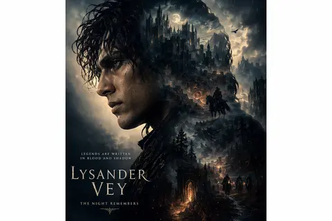 This ultra-cinematic dark fantasy poster is automatically generated using the fa - AI生成图片 1