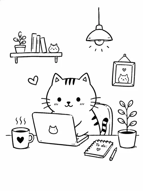 Transform the scene into a minimalist hand-drawn doodle illustration in a naive - AI生成图片 3