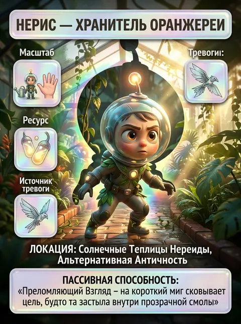 Карточка героя детской MOBA в стиле Pixar 3D: миниатюрный глубоководный ныряльщи - AI生成图片 1