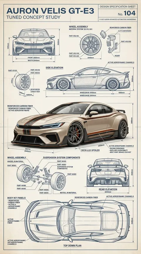 Highly detailed technical blueprint sketch fused with a photorealistic 3D render - AI生成图片 2