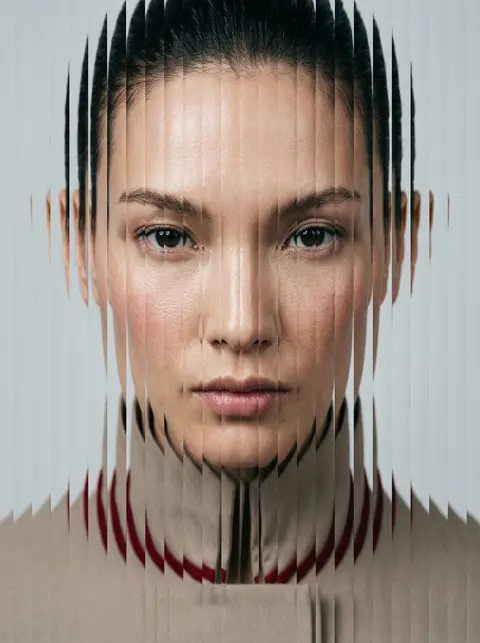High-fashion editorial portrait of Seraphine Vale, a fictional avant-garde runwa - AI生成图片 2