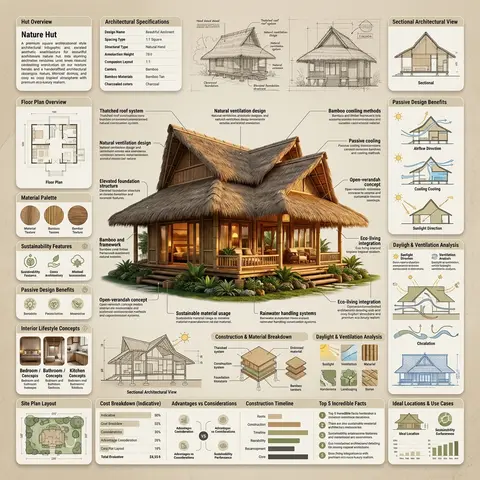 Create a premium square reference-style architectural infographic centered on a - AI生成图片 3