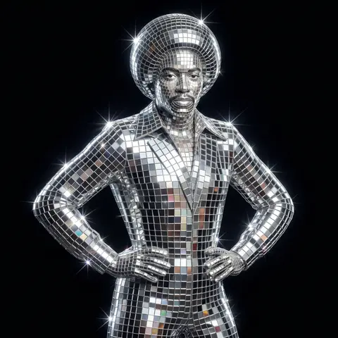 Transform the uploaded subject into a glamorous disco-ball sculpture of itself, - AI生成图片 1