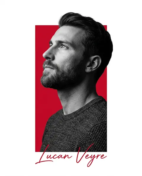Minimalist editorial portrait poster design featuring a confident male athlete, - AI生成图片 2