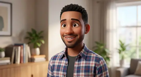 Create a high-quality 3D avatar of the person in the uploaded image with a cheer - AI生成图片 2