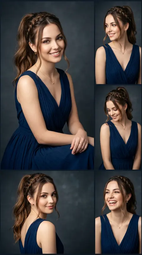Ultra-realistic IMAX-level Netflix-style cinematic elegant collage portrait, 9:1 - AI生成图片 3