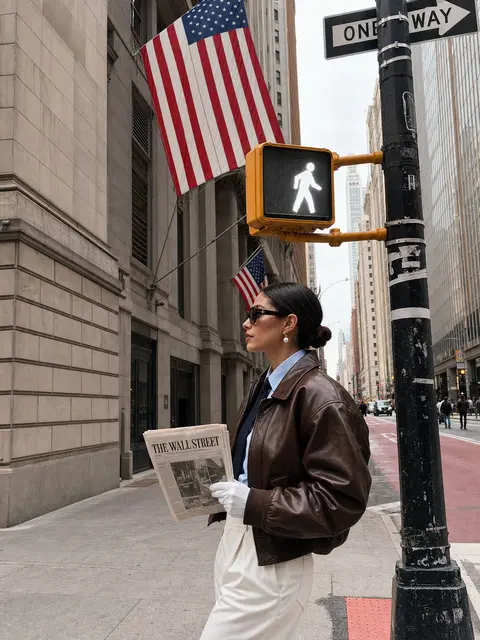 Ultra-realistic New York street-style editorial, vertical 3:4 (1152×1536), set a - AI生成图片 1