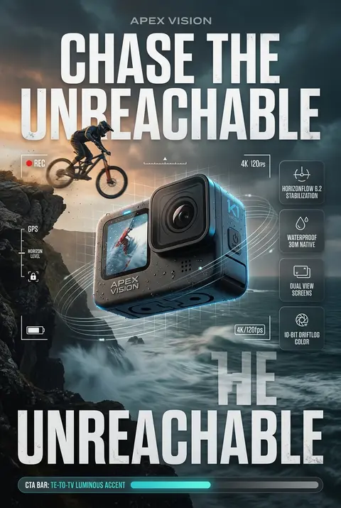 Ultra-high-end commercial product advertisement poster for the Apex Vision Vanta - AI生成图片 3