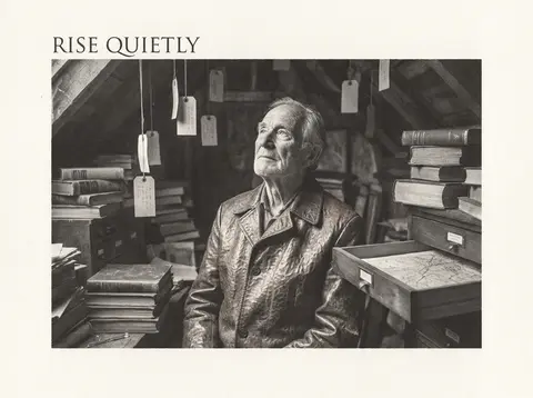 Luxury fashion editorial chest portrait of an elderly fisherman transformed into - AI生成图片 1