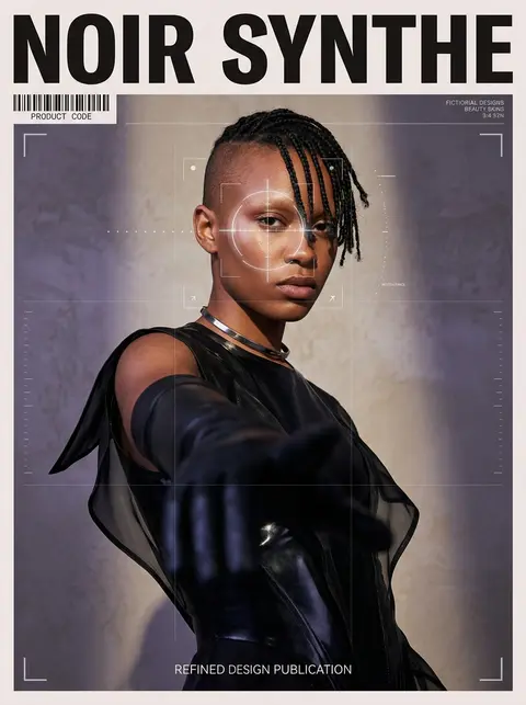 Hyper-detailed editorial beauty portrait of a self-assured young androgyne with - AI生成图片 1