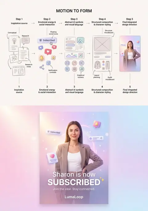 Translate the theme from concept into form and reveal both process and result in - AI生成图片 1