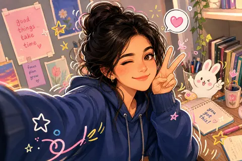 Transform the uploaded photo into a cute cartoon-style illustration while strict - AI生成图片 1