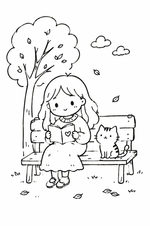 Minimalist hand-drawn doodle illustration of the original scene, reinterpreted a - AI生成图片 2