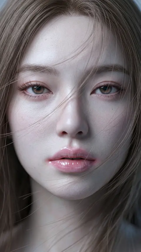 { "intent": { "summary": "An extreme close-up of an Eastern female face in - AI生成图片 2