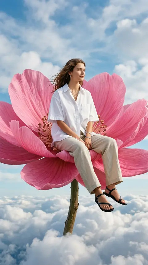 photorealistic high-fashion editorial image, vertical 4:5. A young adult fashion - AI生成图片 1