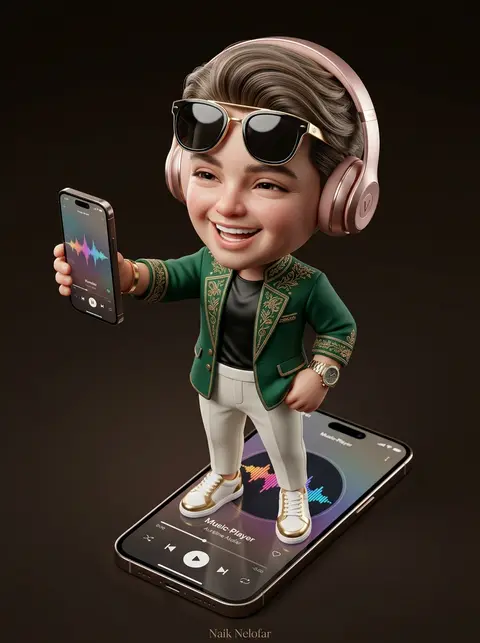 Create a high-detail 3D semi-realistic chibi collectible character with slightly - AI生成图片 2