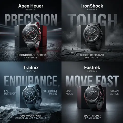 Apex Heuer — Track Surface (REAL, NOT FAKE) High-end commercial watch advertise - AI生成图片 2