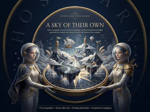 4:5 竖版高级广告海报，8K 超清，顶级商业构图 × 超现实静谧幻想，奢华编辑级视觉叙事，精致手工质感，刺绣纺织艺术风格，整幅画面仿佛由丝线与金属线缝制而成。 - AI生成图片 1