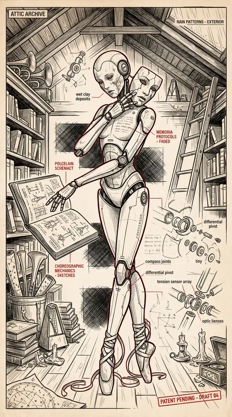 masterpiece, best quality, ultra-detailed, invented subject, a robotic ballet da - AI生成图片 3