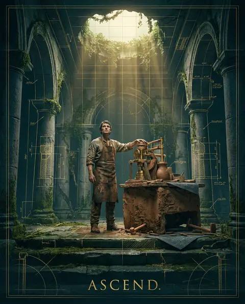 Premium editorial campaign, ultra-detailed blueprint schematic, 9:16 vertical. A - AI生成图片 3