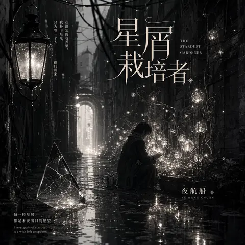 A dreamlike watercolor storybook cover set in a rain-soaked back alley, with a c - AI生成图片 2