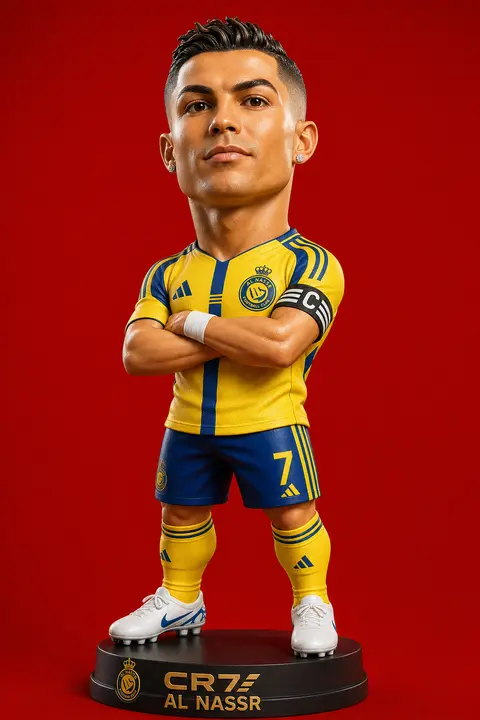 Ultra-detailed collectible designer toy of Cristiano Ronaldo reimagined as a pre - AI生成图片 2