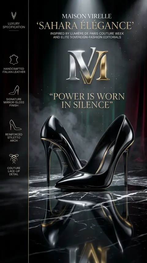 Create an ultra-premium luxury fashion advertisement poster for designer high he - AI生成图片 3