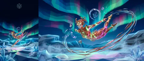 Vertical 9:16 poster, a masked carnival acrobat gliding across a wind-carved tun - AI生成图片 2