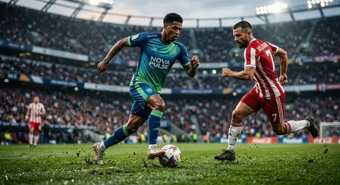 A hyper-realistic, ultra-detailed 8K cinematic wide shot of an elite football mo - AI生成图片 3