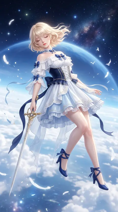9:16 vertical, ultra-detailed 3D CG oriental fantasy heroine poster, full-body p - AI生成图片 2