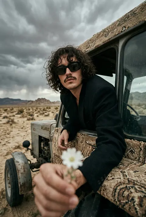 :A wildflower blooming in the desert.Google Gemini Nano Banana Pro and Grok Imag - AI生成图片 2