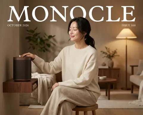 Ultra-realistic editorial lifestyle magazine cover featuring a thoughtful Korean - AI生成图片 4