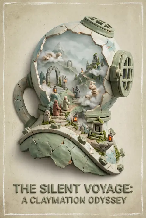 A monumental claymation stop-motion collectible poster inspired by a quiet legen - AI生成图片 2