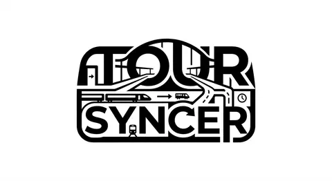 A minimalist logo design where the word “TourSyncer” is transformed into a sleek - AI生成图片 3