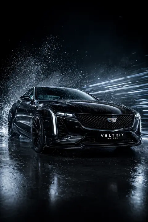 Hyper-realistic cinematic product photograph of a luxury performance coupe in fr - AI生成图片 1