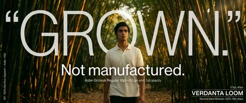 Cinematic product poster for `Verdanta Loom`, India’s premium bamboo apparel hou - AI生成图片 1