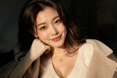 Ultra-realistic close-up portrait of Lianhua Vale, a striking young East Asian m - AI生成图片 1