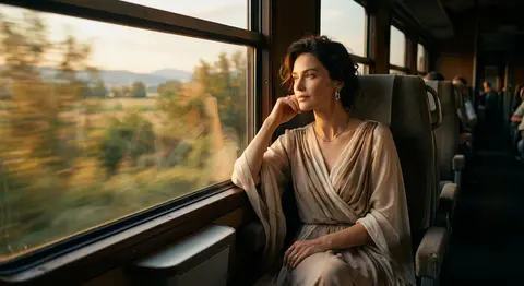 Ultra-realistic cinematic fashion photography of Elara Voss, an elegant fictiona - AI生成图片 1