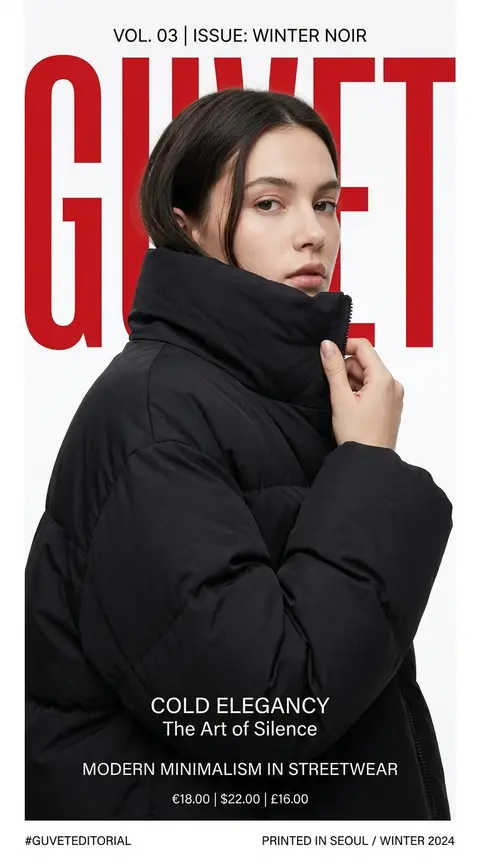 A bold fashion editorial poster featuring a young woman model in a close-up half - AI生成图片 1