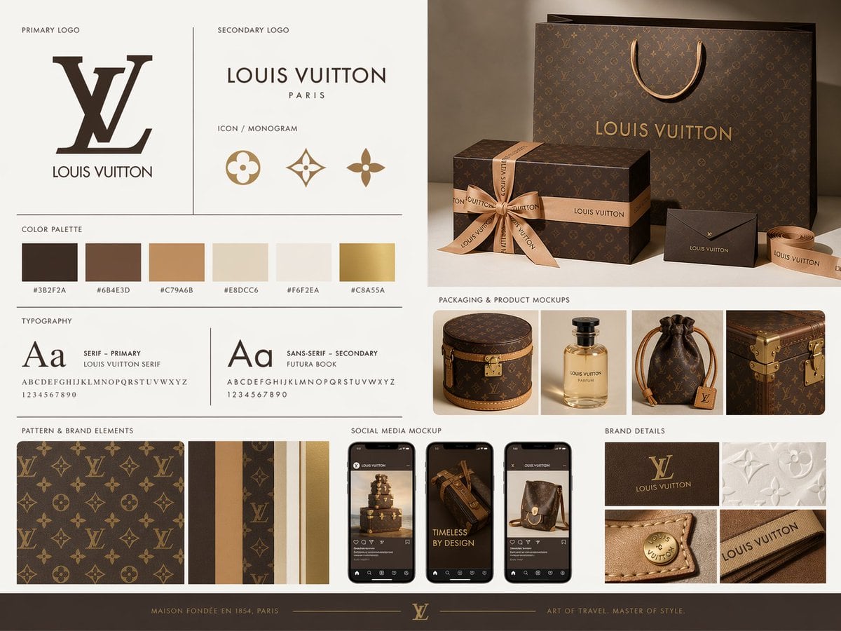 Create a premium brand kit board for [BRAND NAME], presented like a professional - AI生成图片 3