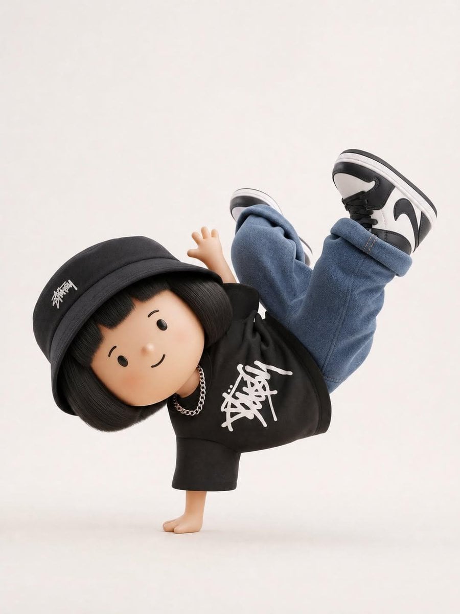 Generate a designer art toy / collectible figurine designed to showcase a trendy - AI生成图片 2