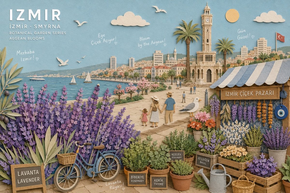 Create a museum-quality handcrafted 3D paper-collage botanical travel poster of - AI生成图片 2