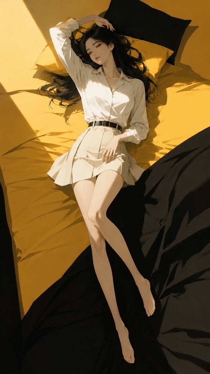 高端日系时装杂志封面感插画，主体为[Subject]，竖版 9:16，极简现代二次元时装插画风，精致赛璐璐上色，干净锐利的大色块塑形，几乎无线稿，边缘优雅清晰。 - AI生成图片 2