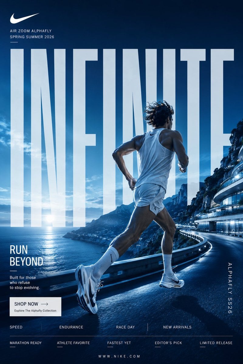 SKECHERS GO RUN RAZOR "KEEP GOING" FORMAT Ultra-Premium Running Footwear SMM - AI生成图片 3