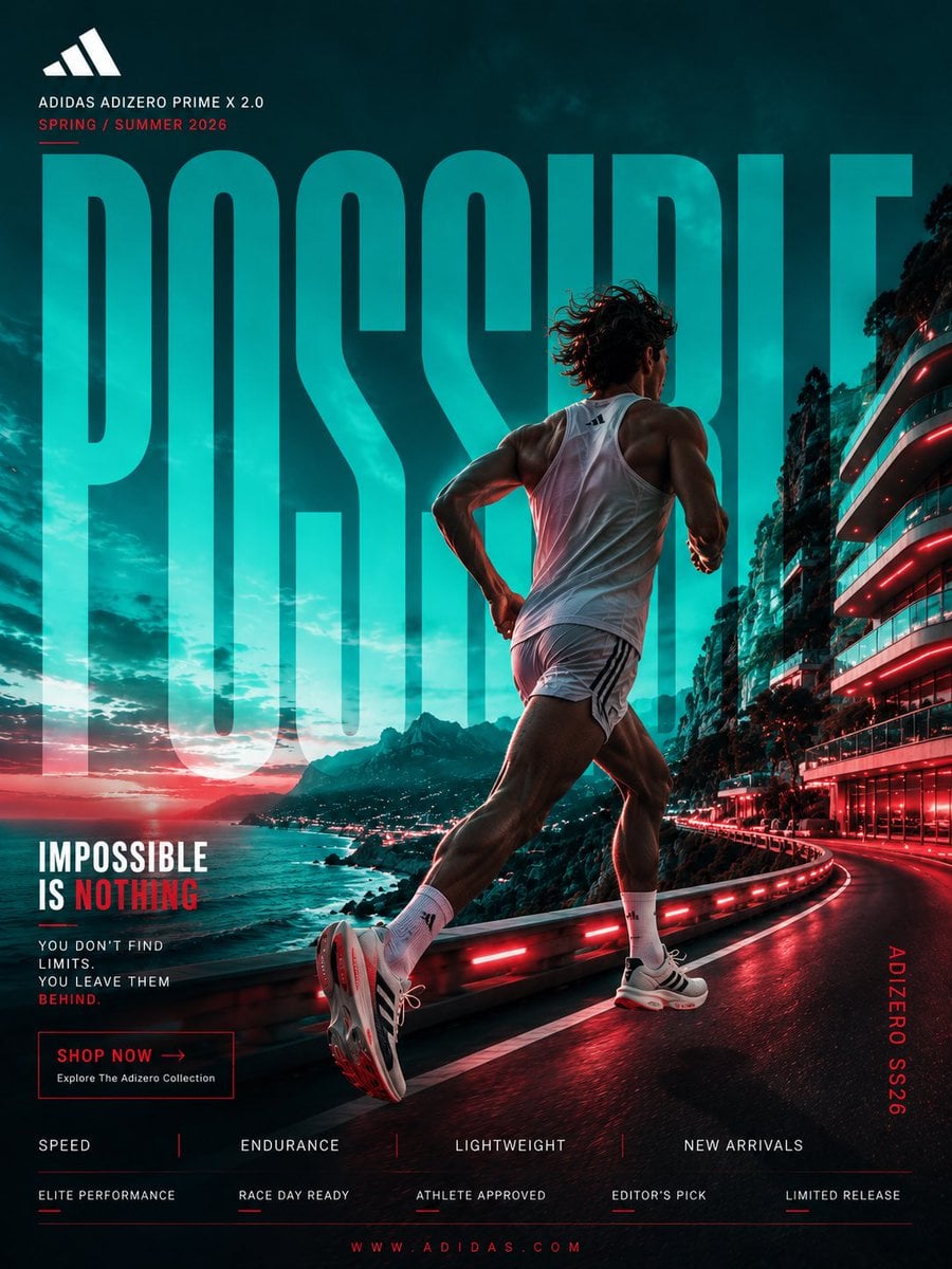 SKECHERS GO RUN RAZOR "KEEP GOING" FORMAT Ultra-Premium Running Footwear SMM - AI生成图片 4