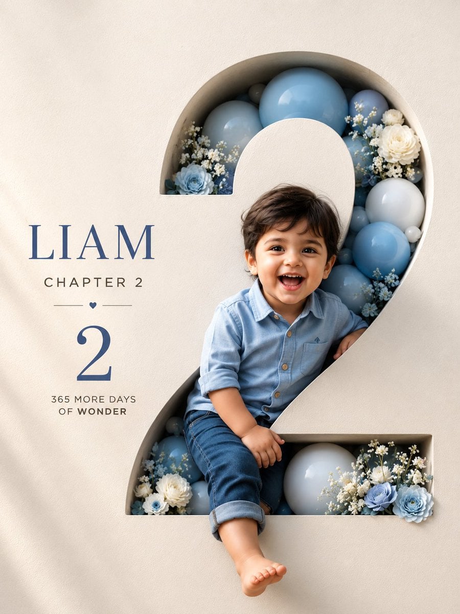 Professional luxury birthday poster, 3:4 portrait composition, ultra high-end st - AI生成图片 2