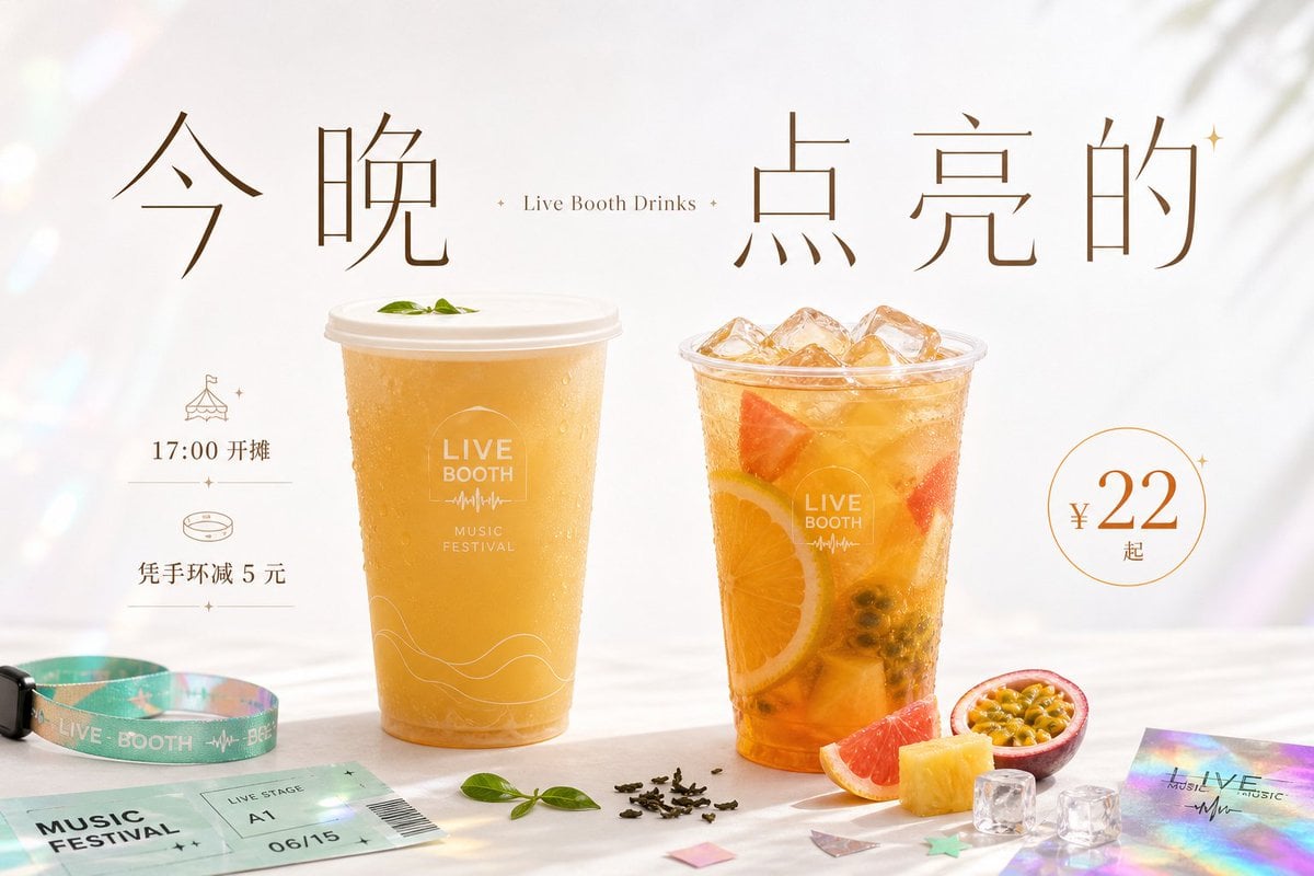 围绕[主题对象]生成一张明亮清透的商业信息视觉：上方保留大面积呼吸空间，中心以极大的中文主题字作为第一视觉，字距疏朗、笔画克制，少量外文或副标嵌入主标题之间形成 - AI生成图片 2
