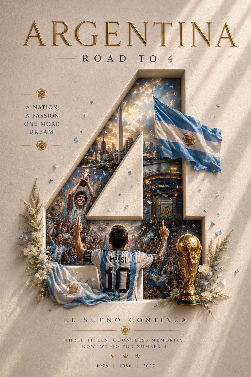 COUNTRY: [Country] WORLD CUP TITLES: [Titles] ━━━━━━━━━━━━━━━━━━━ Create a lu - AI生成图片 2