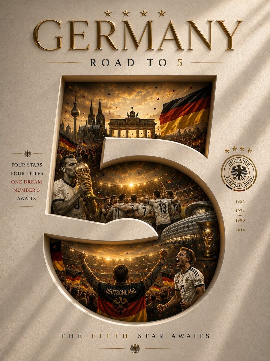 COUNTRY: [Country] WORLD CUP TITLES: [Titles] ━━━━━━━━━━━━━━━━━━━ Create a lu - AI生成图片 4